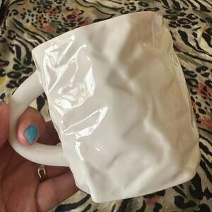 Cup Mug Porcelana Piebalgas Fabrika Porcelain Crumpled Paper Bag